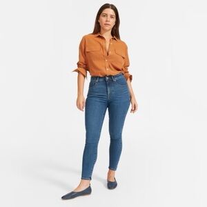 Everlane The Curvy Authentic Stretch High-Rise Skinny Ankle Jean